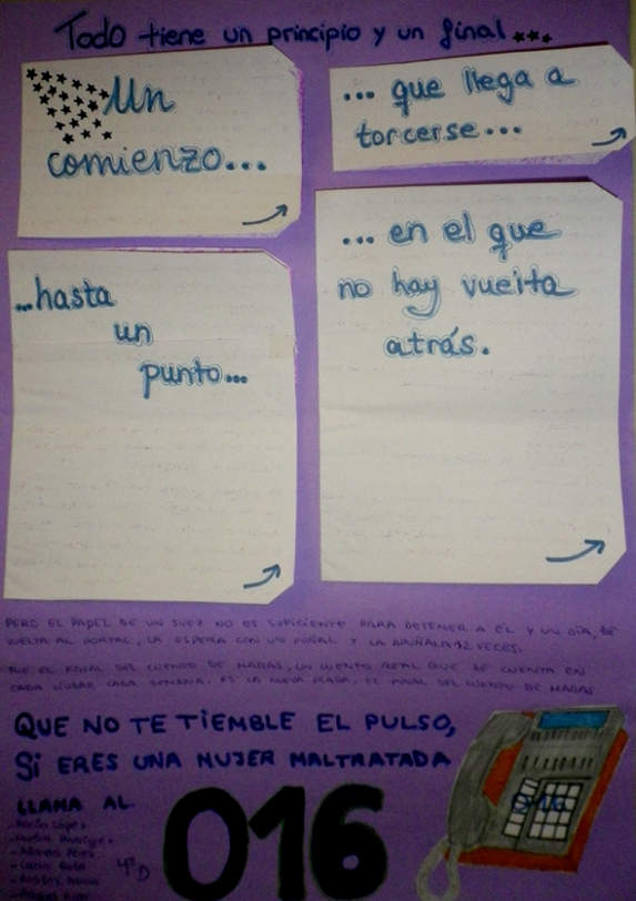 Carteles expuestos en la Casa de Cultura 