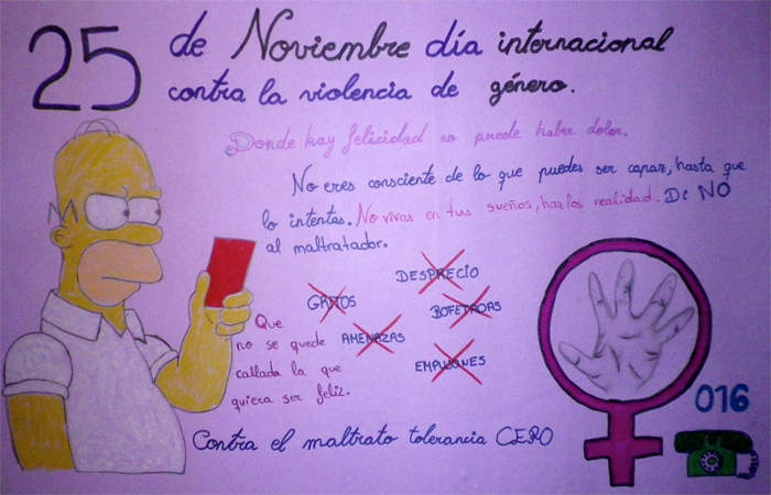 Carteles expuestos en la Casa de Cultura 