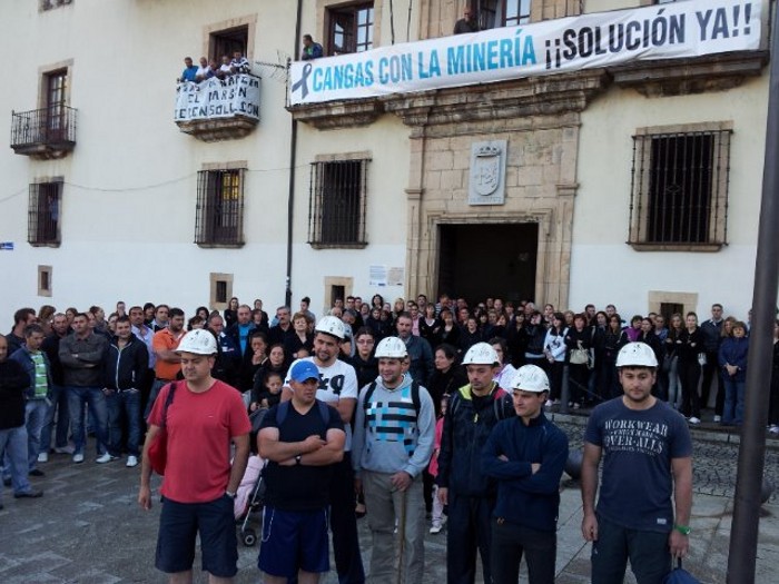 Salida de los mineros para la Marcha del carbón