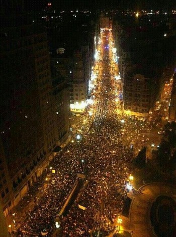 Marcha de los mineros en Madrid